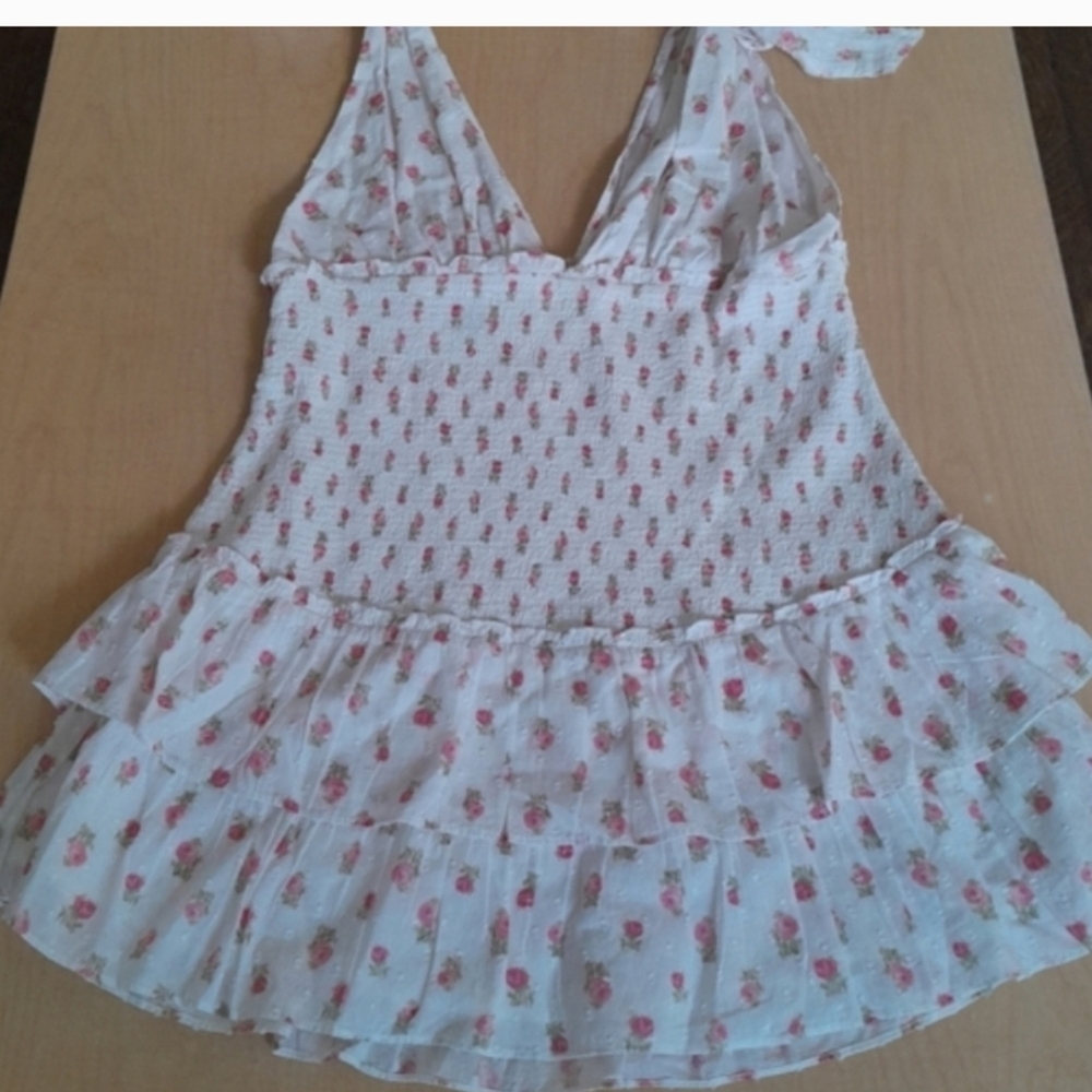 NEW Without TAGS LOVESHACKFANCY MIini Tiered Ruffle Dress Size XXL - Picture 5 of 14